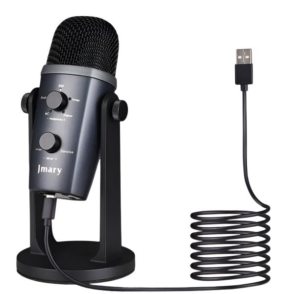 Jmary Mc-pw10 Professional Usb Microphone For Pc And Mobile For Podcasting With Noise Reduction