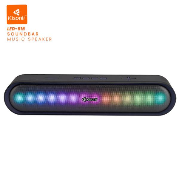 Kisonli Wireless Bluetooth Longbar Speaker Led-915