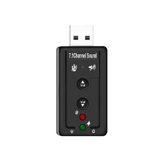 Usb Sound Card 7.1 Black