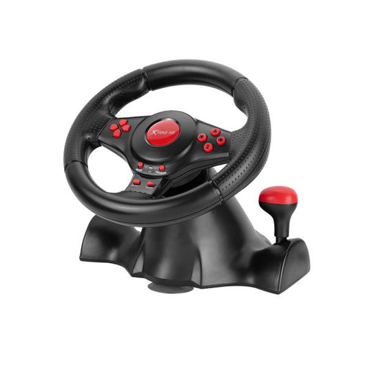 Xtrike Me Gp-903 Racing Wheel With Dual Vibration Motors Realistic Gaming Experience