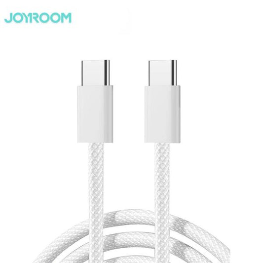 S-a45 Ben Series Braided 60w Fast Charging Data Cable (type-c To Type-c) 1m-white