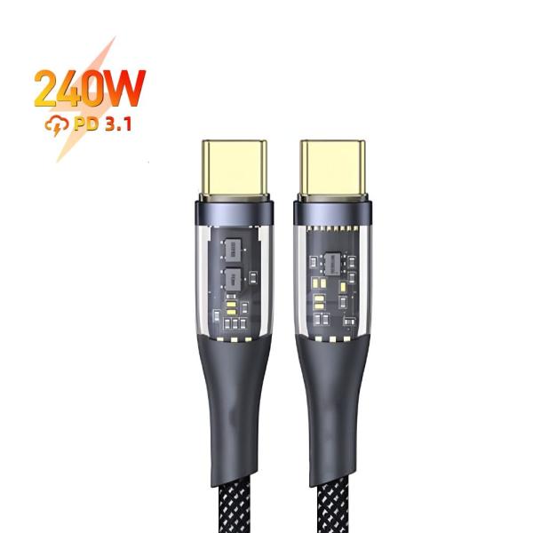 Aspor A153 240w Type C To Type C Pd Fast Charging data Cable 1.8m