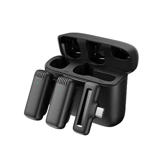 J13 Type C Dual Wireless Lavalier Microphone With Charging Case Video Recording Mic