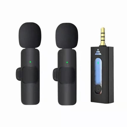 K35 High Quality Wireless Dual Microphone For Mobile Phone And Camera