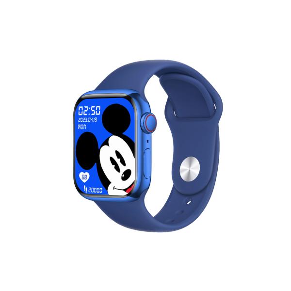 Watch 9 Max Series 9 Smartwatch (2.19 Inch Ips) 22mm Strap Navy With Laxasfit App Blue