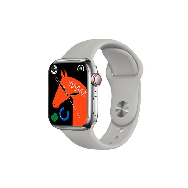 Watch 9 Max Series 9 Smartwatch (2.19 Inch Ips) 22mm Strap With Laxasfit App Silver