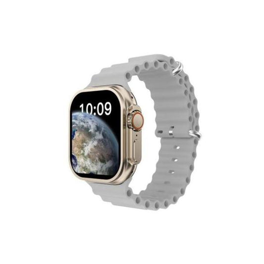 S9 Ultra 49mm (3 Straps) Smart Watch Series 9 With Metal Milanese Strap Bluetooth Voice Call 2.2 Inch Hd Screen With Fitpro App Silver