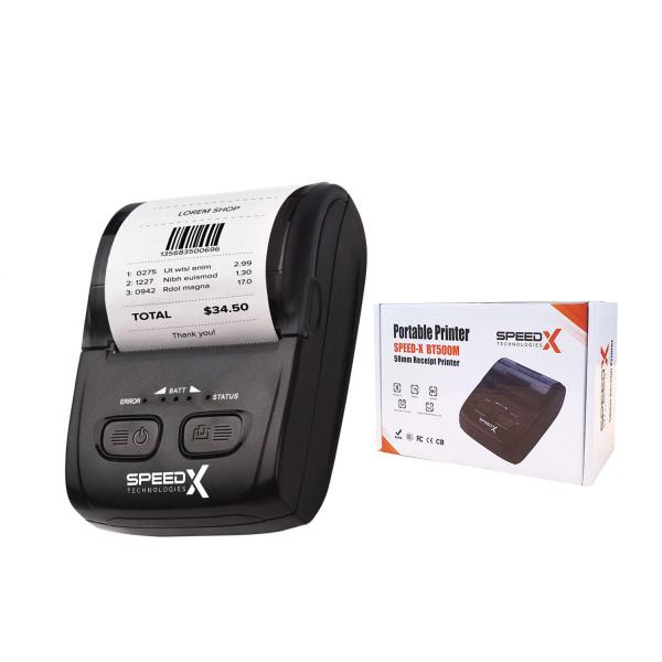 Speed-x Bt500m Mini Portable Bluetooth+usb Printer 58mm