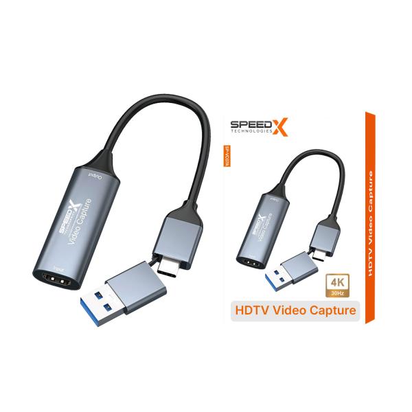 Speedx Sp-vc07a Video Capture 2in1 Usb A / C To Hdmi Connector