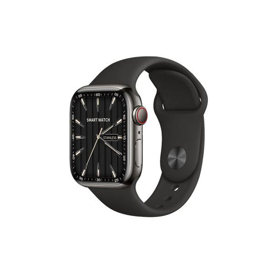 Watch 9 Max Series 9 Smartwatch (2.19 Inch Ips) 22mm Strap With Laxasfit App Black