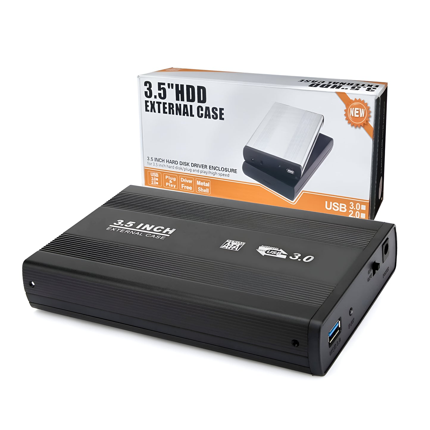 Hdd Case 3.5 Inch Sata Hard Disk Metal Body 3.0