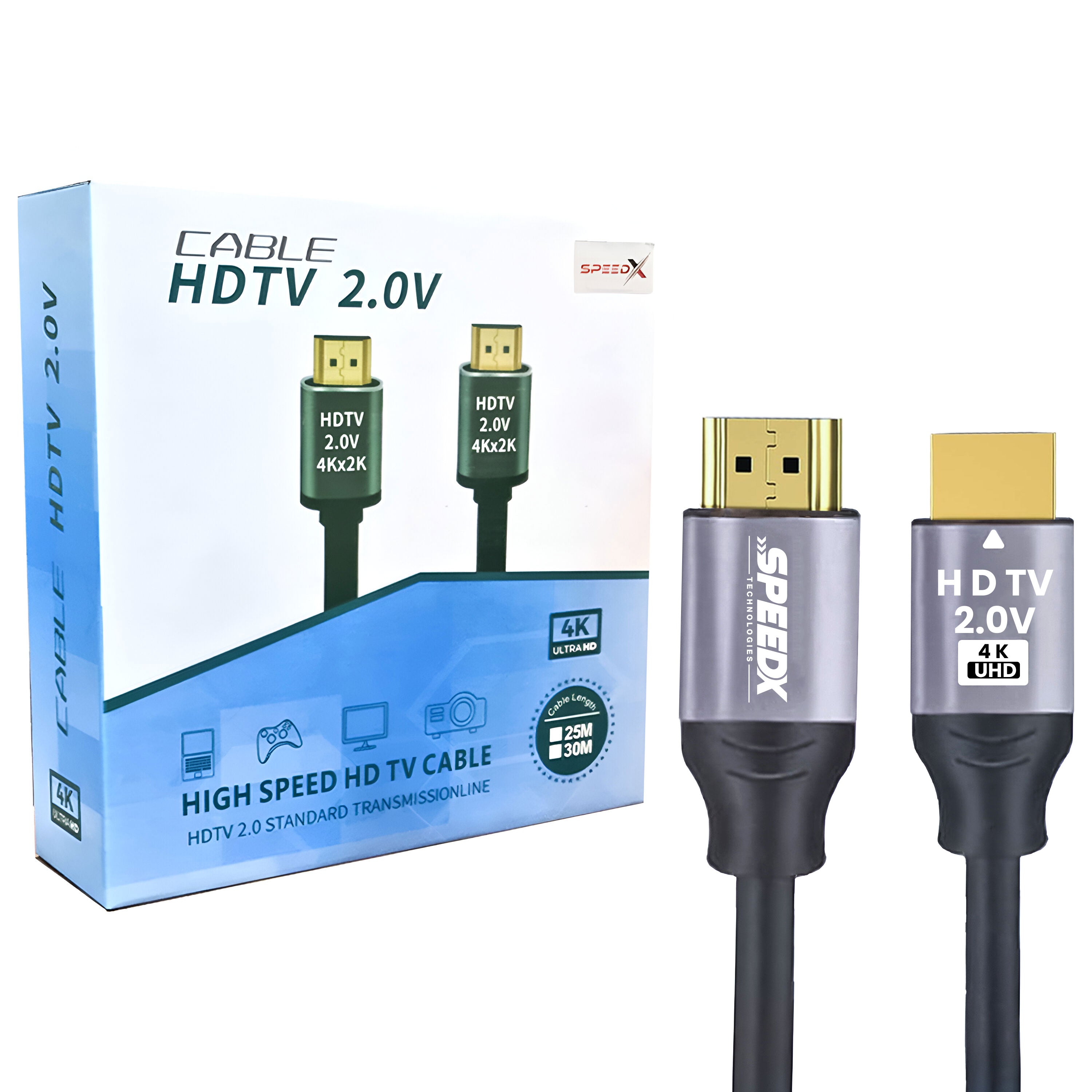 Speed-x 2.0v Hdmi Premium Cable Ultra Hd 4k 30m (full Length)
