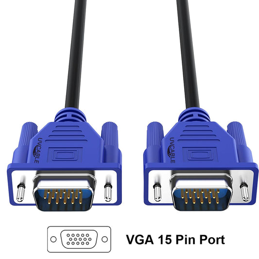 Vga Cable Male To Male 1.5m Blue
