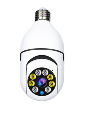 Speed-X Bulb Camera 1080p Wifi 360 Degree Panoramic Night Vision Two-Way Audio Motion Detection