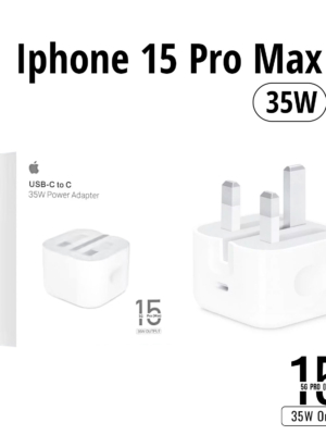 Iphone 15 Pro Max 3 Pin (Uk Pin) 35w Usb-C Power Adapter