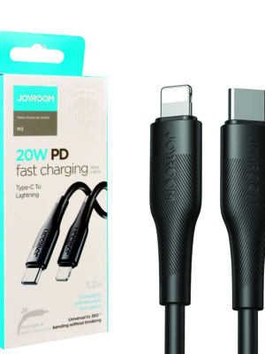 Joyroom S-1224m3 Type-C To Lightning Fast Charging Cable 1.2m Black