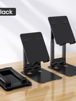 Metal Heavy Duty Multifunctional Digital Folding Desktop Stand (Size 189*124*44mm) For Tablet And Mobile