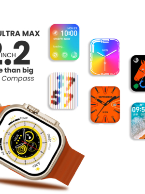 2.2 Inch X8 Ultra Max With Compass Smart Watch Series 8 Nfc Always-On Display & Wireless Charging Orange
