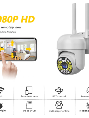 Ptz Wifi Camera Hb66 2mp 1080p Outdoor Cctv Security Camera 4x Digital Zoom Wireless Ai Human Detection With Pixlinkcam App