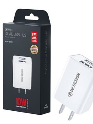 Remax Wk Dual Usb Fast Mobile Charger Wp-U119 Us Pin